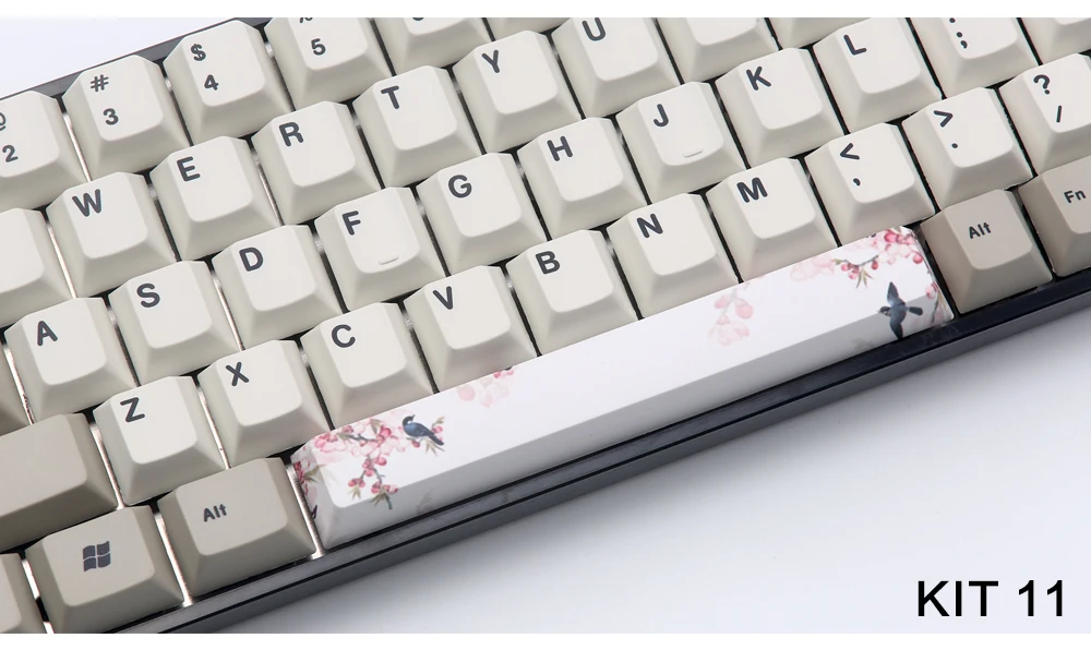 PBT пять Сторон краситель-подложенный пробел 6.25U Вишневый профиль keycap для DIY механическая клавиатура