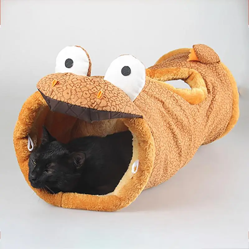 Игрушки для кошек складной канал динозавр жираф Черный кот туннель кровать