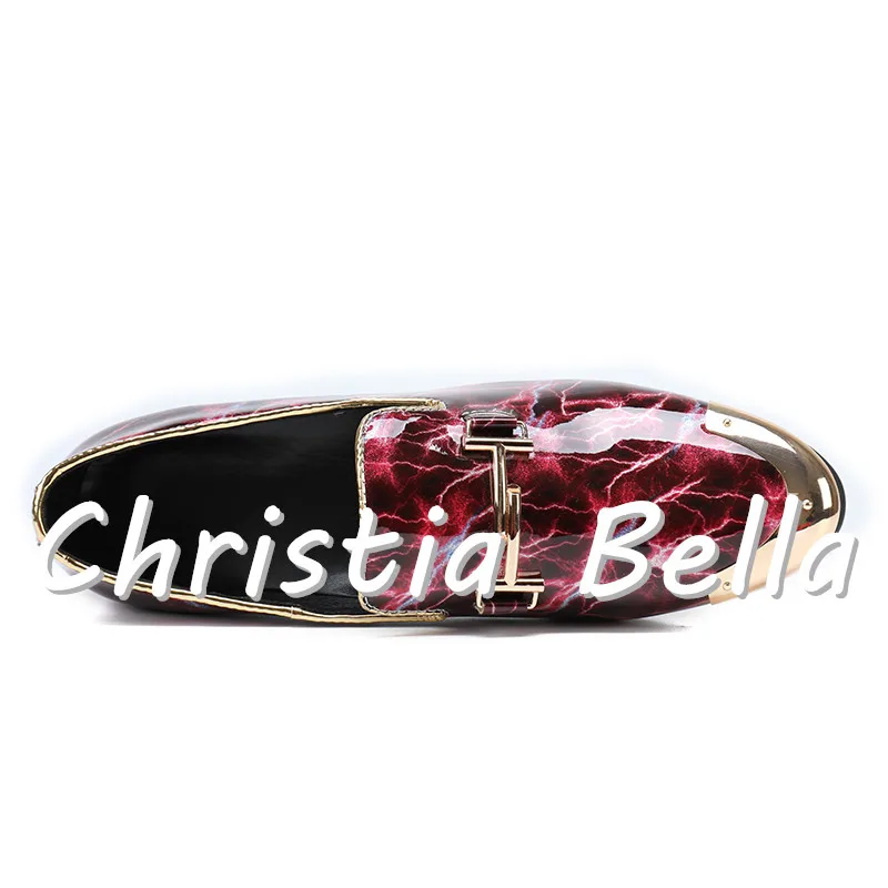 Christia Bella размера плюс классические мужские Обувь в деловом стиле Лакированная