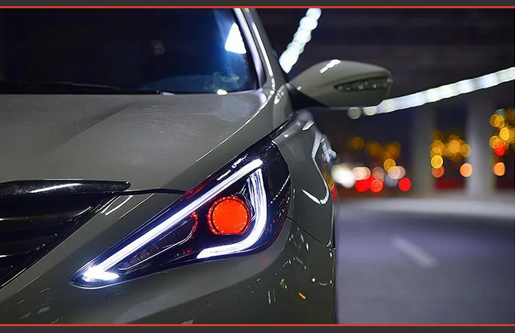 AKD автомобильный Стайлинг Головной фонарь для hyundai Sonata СВЕТОДИОДНЫЙ Фонарь 2011- динамический сигнал поворота светодиодный DRL Hid Bi Xenon автомобильные аксессуары