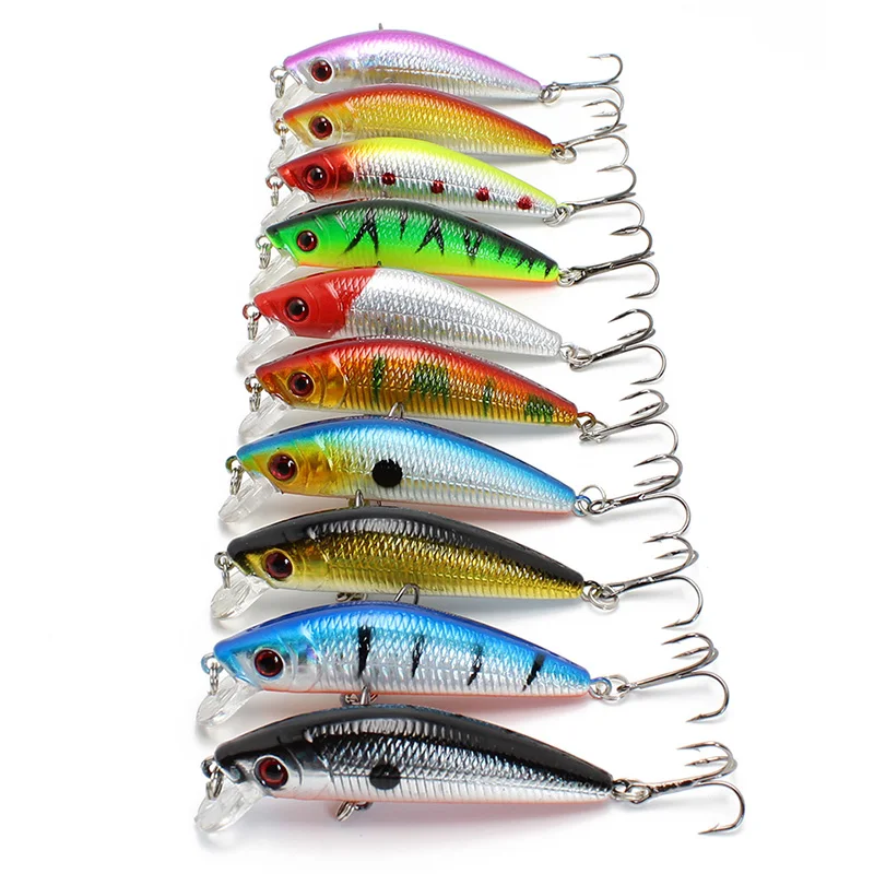 YUEWINS Minnow Джеркбейт рыболовные приманки 7 см 8 1 г Crankbait воблер плавающий