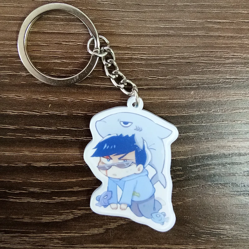 Брелок с аниме Osomatsu san Sea World, версия с морским животным, Karamatsu Ichimatsu Jyushimatsu, брелок с подвеской Llavero De