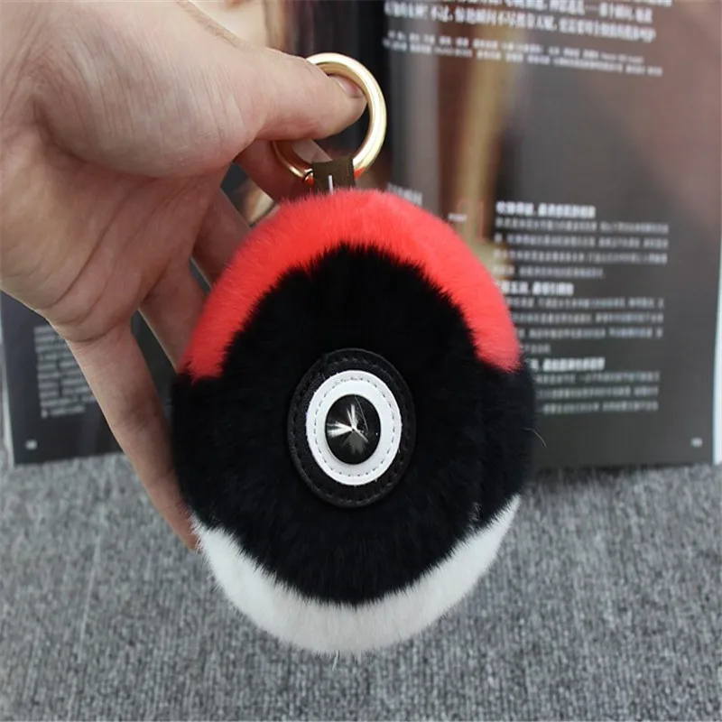 В 2017 году Новый карманный Монстер Кролик волосы тыкать мяч мешок кулон