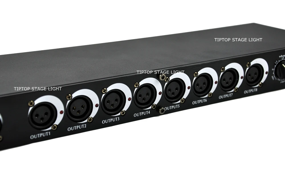 TIPTOP Новый Восьмиядерный сплиттер сигнала DMX усилитель 512 и распределитель