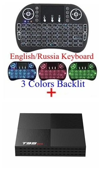 Add I8 Backlit Keybo 10 шт. Android 9,0 tv Box T95 Mini Allwinner H6 четырехъядерный 2 ГБ DDR3 16 Гб 2,4 г WiFi USB3.0 поддержка 4 K H.265 UHD Смарт медиаплеер - Цвет: Add I8 Backlit Keybo