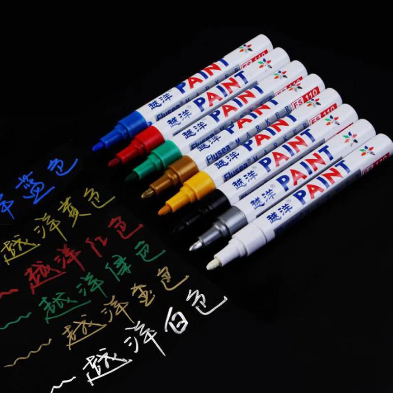 Граффити черный Красящие ручки Водонепроницаемый и прочный слабый запах шин