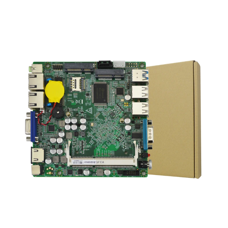 Nano ITX материнская плата поддерживает процессор Intel J1900 2 * LAN VGA + HDMI 7 USB MINI PCIE