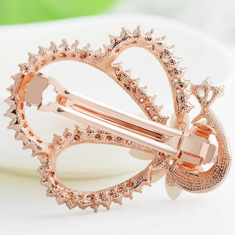 Женская заколка для волос с милыми стразами маленькая девушек роскошные заколки