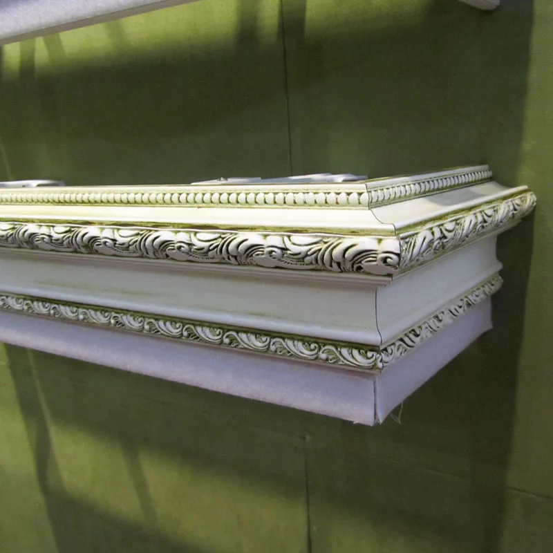 2018 Роскошная занавеска верхняя коробка резьба по синтетическому дереву евро