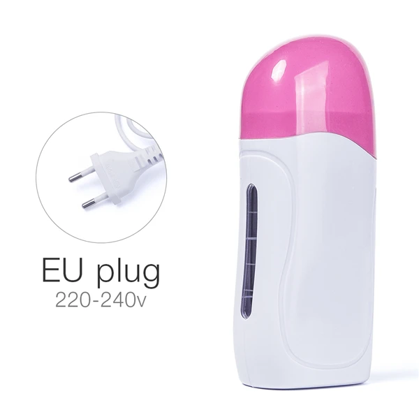 Pink EU 220 V/110 V Электрический нагреватель воска Эпилятор Rolling картридж для депиляции воском лазерная эпиляция женский эпилятор для Бритья Инструмент розового и голубого цвета - Цвет: Pink EU