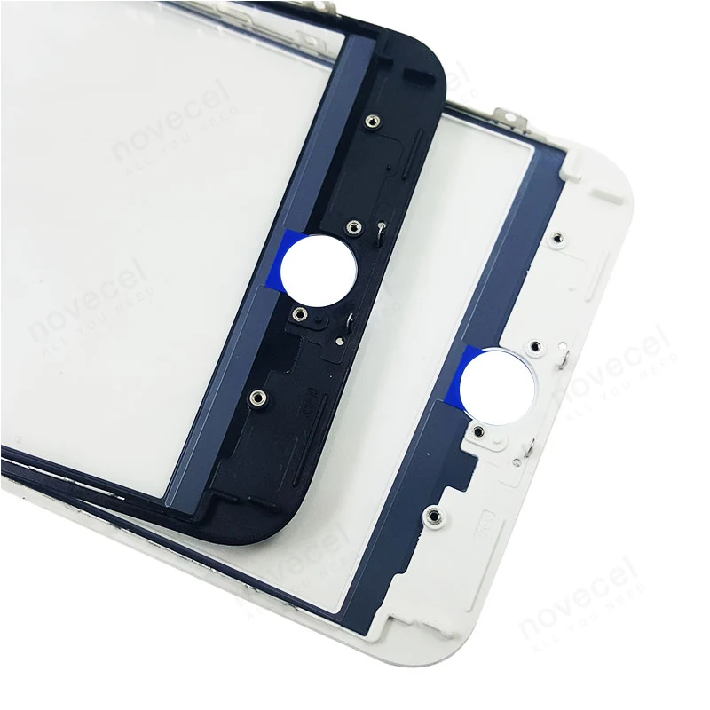 

Free shipping 10 Pcs/Lot 2in1 Super High Top Quality Front outer Glass with Frame for iPhone 8G 8P LCD Glass Screen Replacement