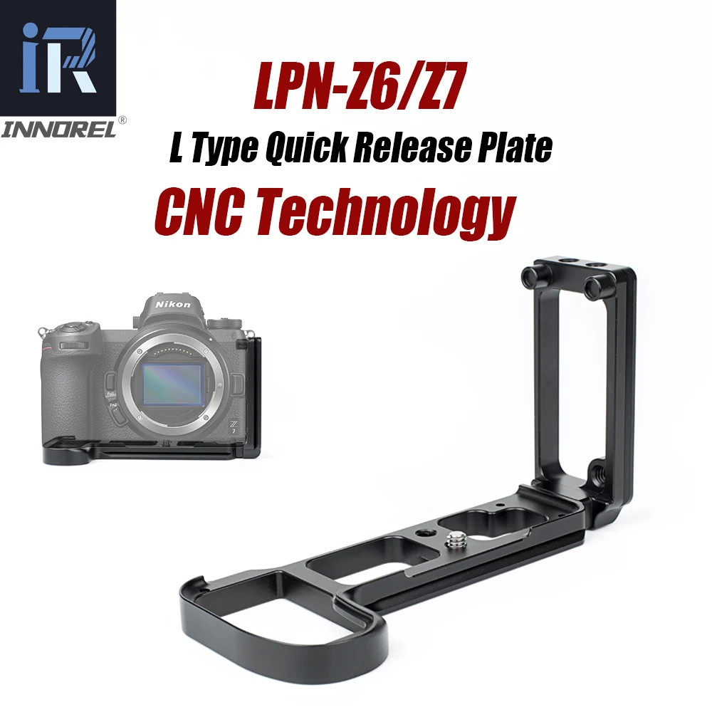 INNOREL LPN-Z6/Z7 L быстросъемная пластина Кронштейн рукоятка для Nikon Z6/Z7 головка штатива камеры для вертикальной или горизонтальной съемки
