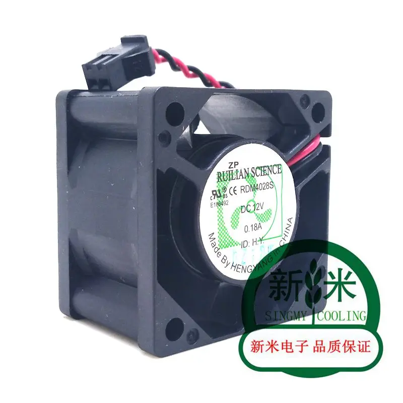 USED RUILIAN SCIENCE RDM4028S 12V 0.18A 4028 4CM 2lines ATX server cooling fan |
