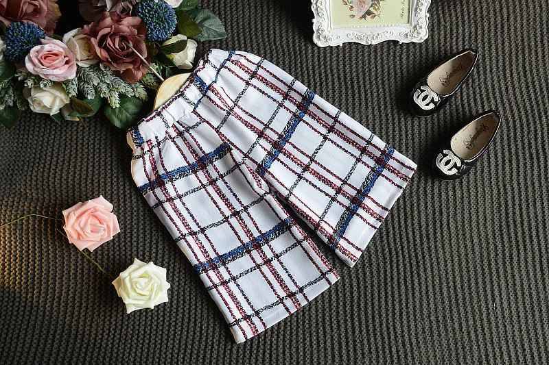 Tsummer новая мода детские наборы девушка топ комплект одежды девушки майка