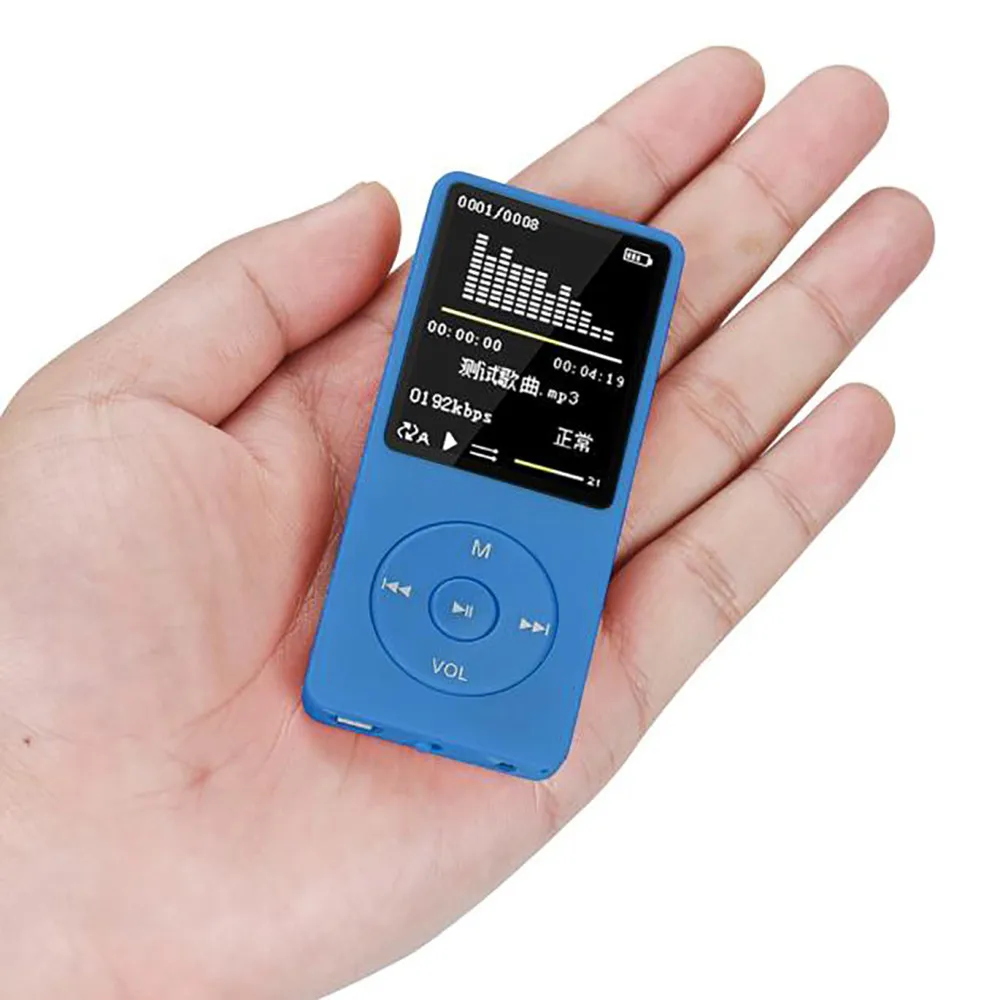 MP4 плеер портативный 70 часов воспроизведения MP3 MP4 без потерь Звук Музыкальный плеер fm-рекордер TF карта для спорта на открытом воздухе