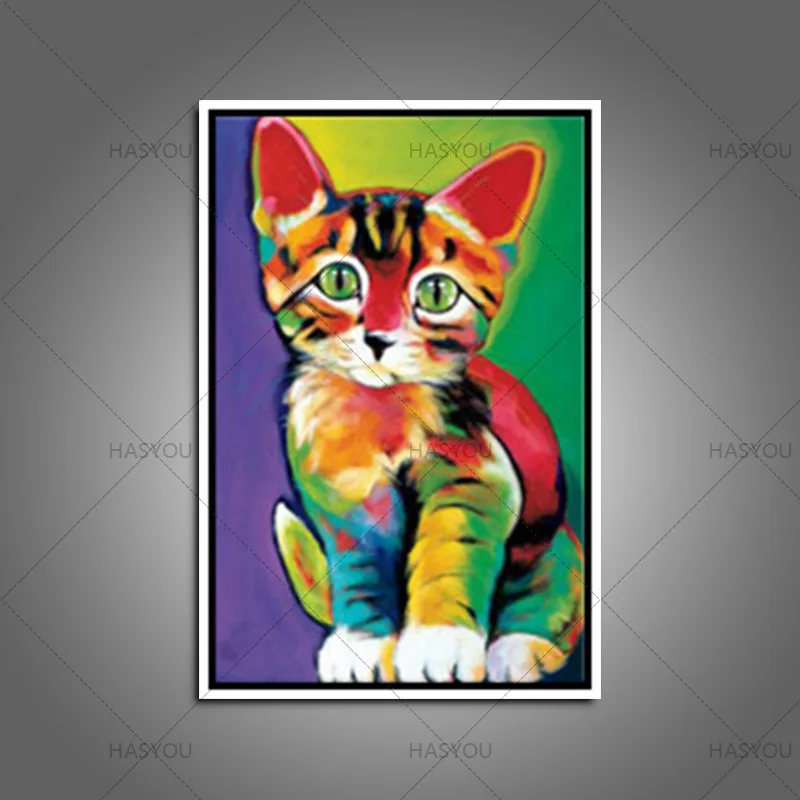 Профессиональная художественная ручная роспись Современная животная масляная