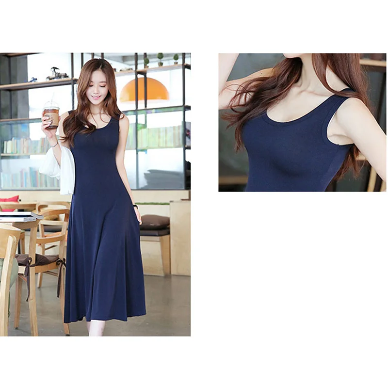 Женское повседневное длинное платье из модала летнее домашнее в европейском