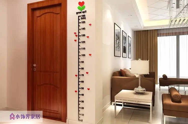 

Tree Buds Height Stickers Children's Room Decor Baby Nursery Feet Tall Scale Stereoscopic 3D Acrylic Wall Stickers