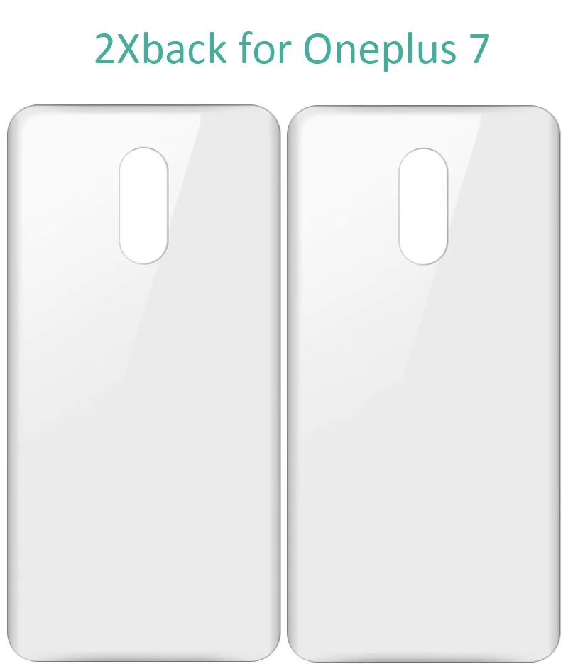 Imak Гидрогелевая пленка 3 III для Oneplus 7 Pro 6T 6 задняя Передняя Задняя Защитная Прозрачная Олеофобная пленка - Цвет: 2xback