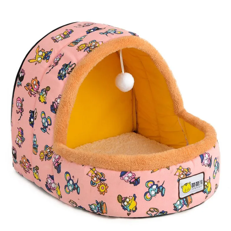 Style-5 Petshy теплая кошка пещера кровать собачий дом осень зима Мягкие плюшевые маленькие собаки кошки домашнее гнездо милый узор котенок щенок питомник укрытие - Цвет: Style-5