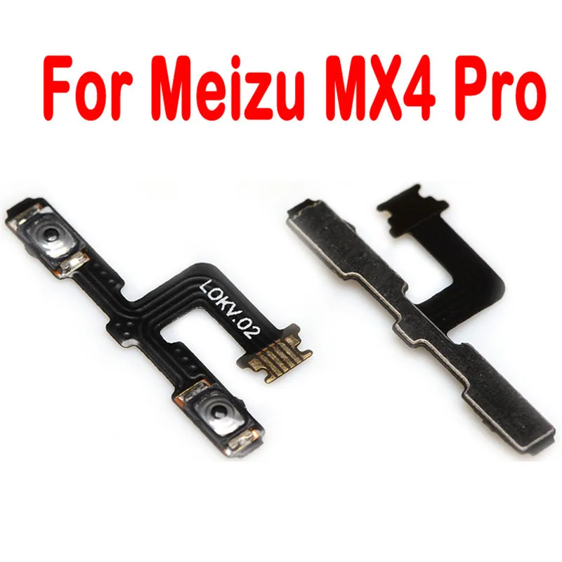 Для Meizu MX4 MX4 Mx6 Mx5 Pro 5 M2 M3 M3S M5 M5S M5C Note M2 Note металлический боковой выключатель питания с кнопкой включения и выключения гибкий кабель