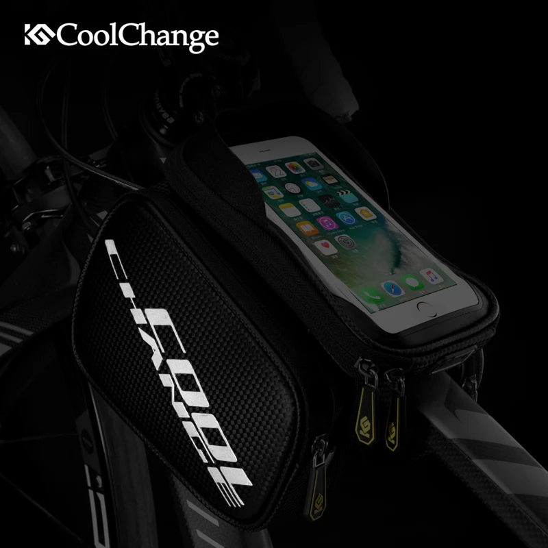 Велосипедная сумка CoolChange с защитой от дождя рама для сенсорного экрана