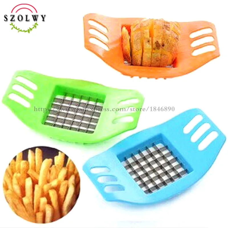 new Stainless Steel Vegetable Potato Slicer Cutter Chopper Chips Making Tool Cutting Device Fries utensilios de cozinha | Дом и сад