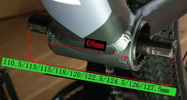 Нижний Кронштейн для горного велосипеда 68 110 5/113/115/118/120/122.5/124.5/126/127.5 мм MTB holowtech
