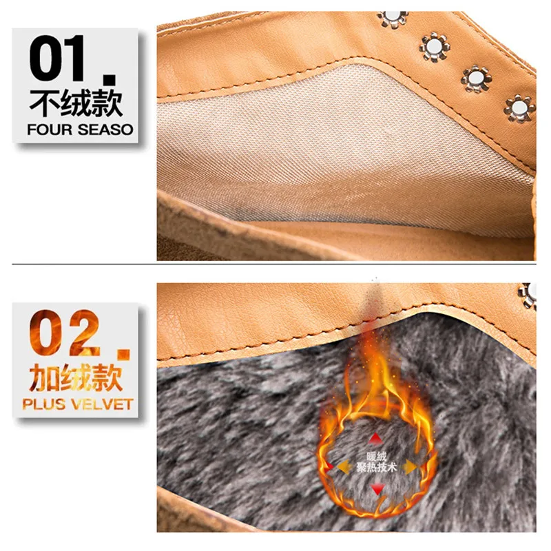 Мужские ботинки из натуральной кожи сезон осень зима ботильоны Мужская