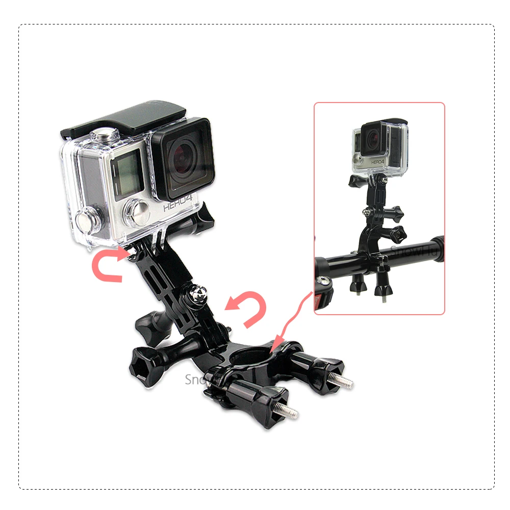 Аксессуары SnowHu для GoPro велосипедный подседельный руль мотоцикла с крепежом на 3