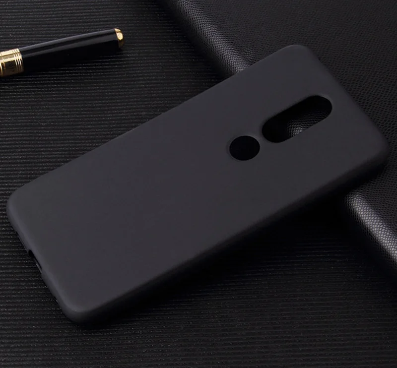 Цвет матовый конфетный, TPU чехол для Nokia на возраст 1, 2, 3, 5, 6, 7 Plus 8 2,1 3,1 5,1X5X6X7 7,1 ультра тонкий прозрачный мягкий чехол - Цвет: Black TPU
