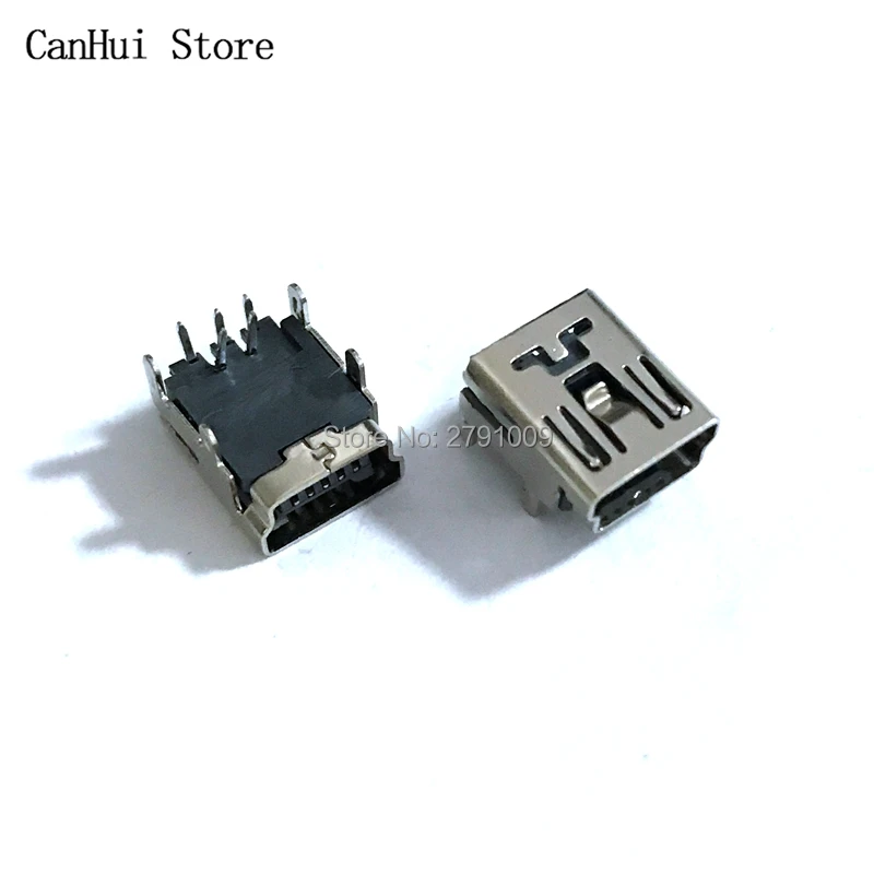 10 шт. мини usb коннектор 90 градусов 4P 5pin тип B гнездовой разъем Micro для мобильный
