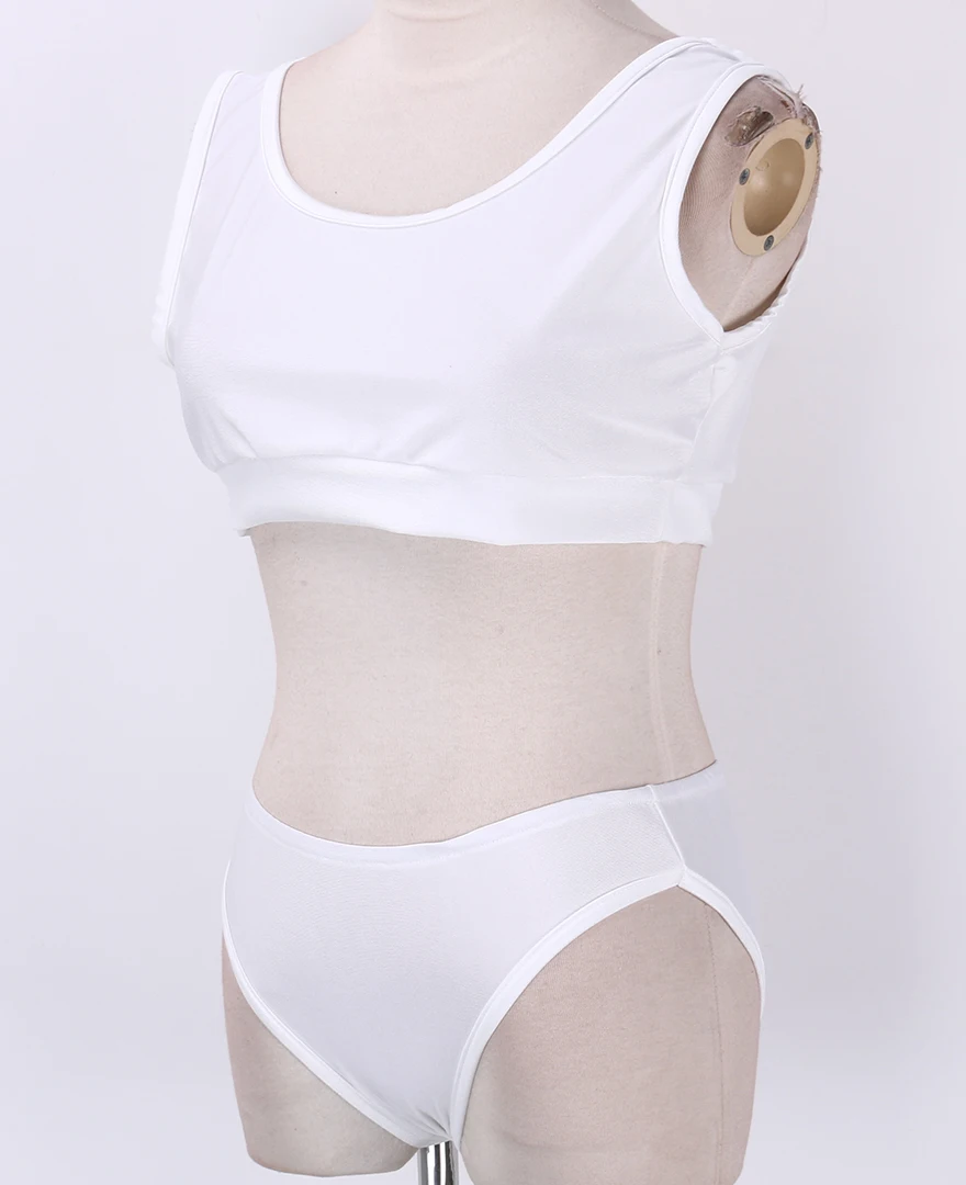 Женский однотонный комплект бикини с чашками пуш ап из двух предметов купальный