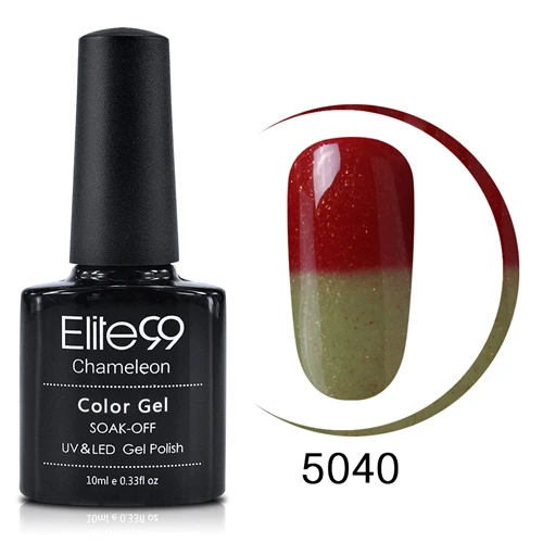 TC5040 Elite99 Гель-лак для ногтей, меняющий температуру, 100 цветов, Термальный, меняющий цвет,, УФ/светодиодный лак, 10 мл - Цвет: TC5040