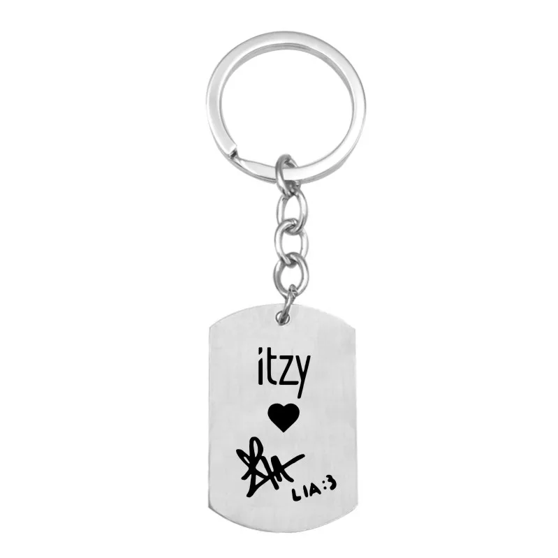 ITZY KPOP брелок из нержавеющей стали Корея девушки группа подарки для фанатов