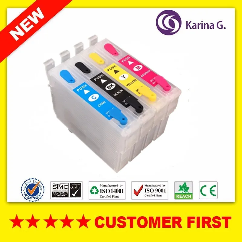 

Многоразовый картридж для принтера epson C88 CX3800 CX3810 CX4800 CX5800F CX7800, 4 шт., для t0601-t0604