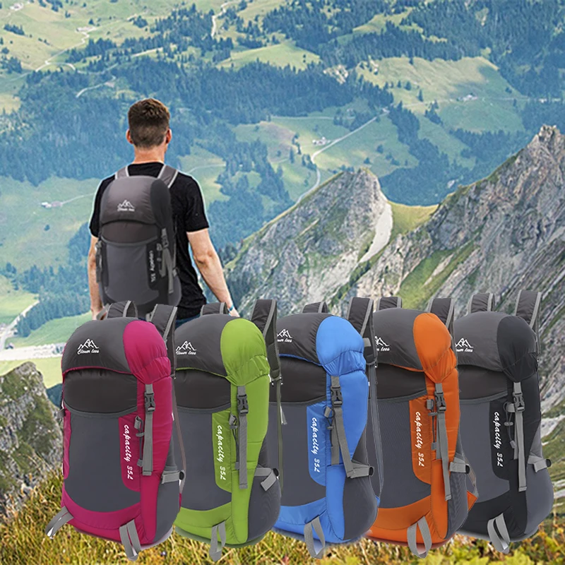 

Foldable Bag Super Soft Skin Pack Travel Backpack Outdoor Trekking Climbing Mountain Travel Waterproof Hiking Backpack Men Women