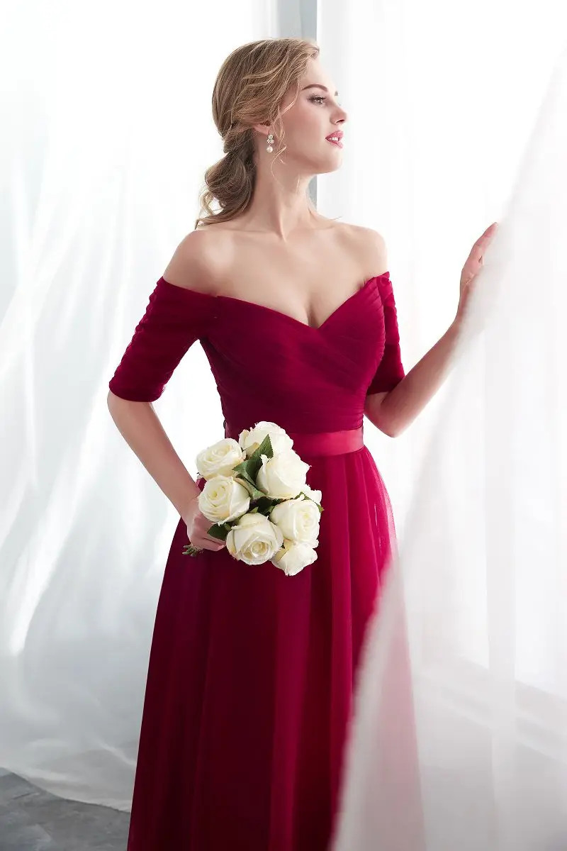 Длинные Бордовые вечерние платья Robe de soiree 2020 выпускное платье с открытыми