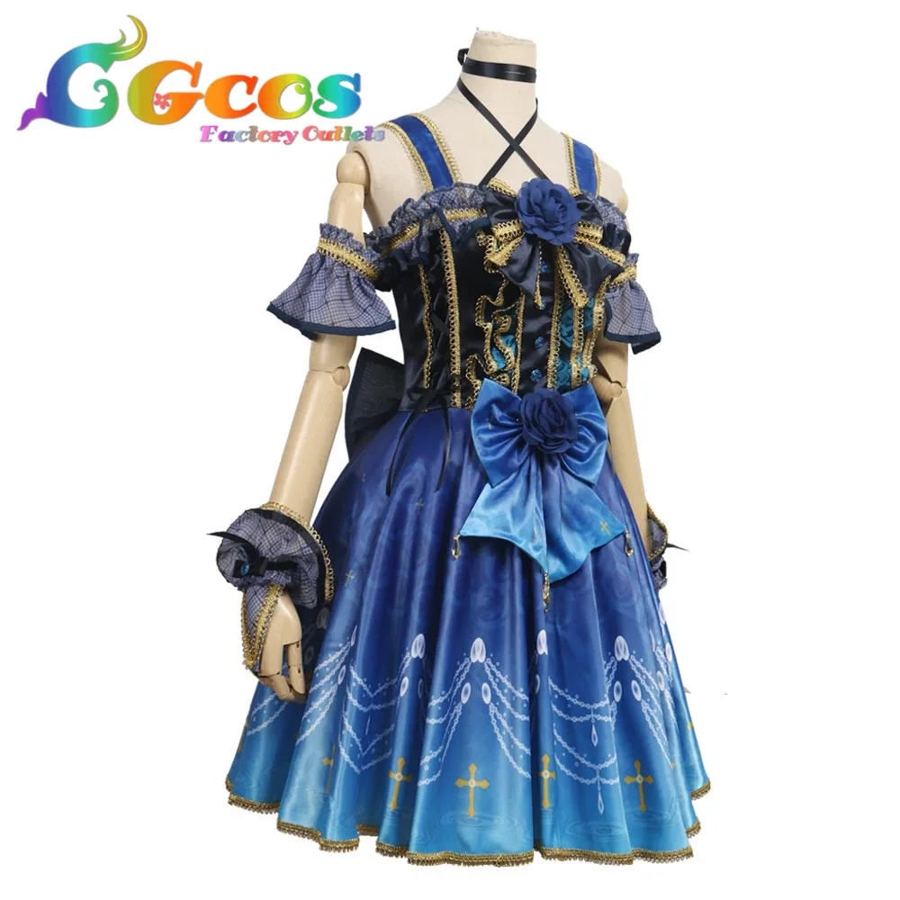 CGCOS Косплэй костюм COS BanG Dream! Roselia 4th один единство Ринко Shirokane платье аниме Хэллоуин Рождество