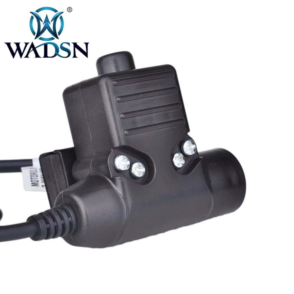 WADSN страйкбол наушники U94 PTT для KENWOOD Plug Walkie Talkie BaoFeng UV-82 радио адаптер Push to Talk Softair гарнитура WZ113