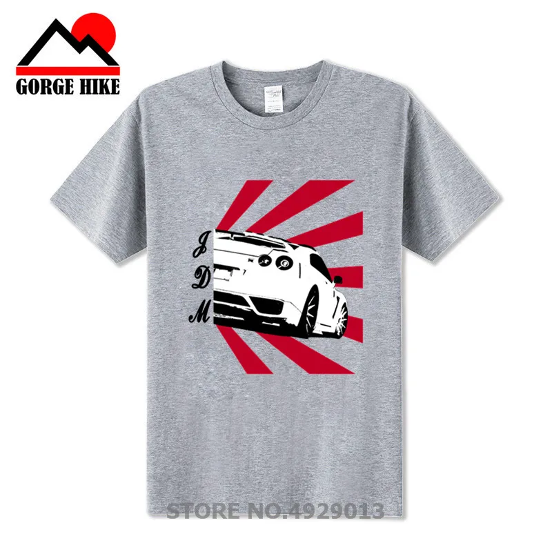 GTR Racing Fashion Man JDM Drift Car M I J T Shirt 2018 Men's Stylish Unique Tee TShirt Nice Camiseta Short Sleeve Sunset Design |