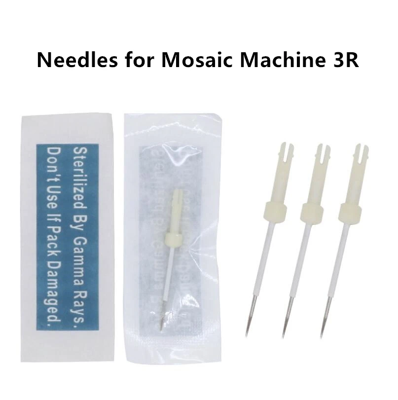

50Pcs 3R Permanent Makeup Eyebrow piercing needles for Biotouch mosaic tattoo machine 3 prong Needle