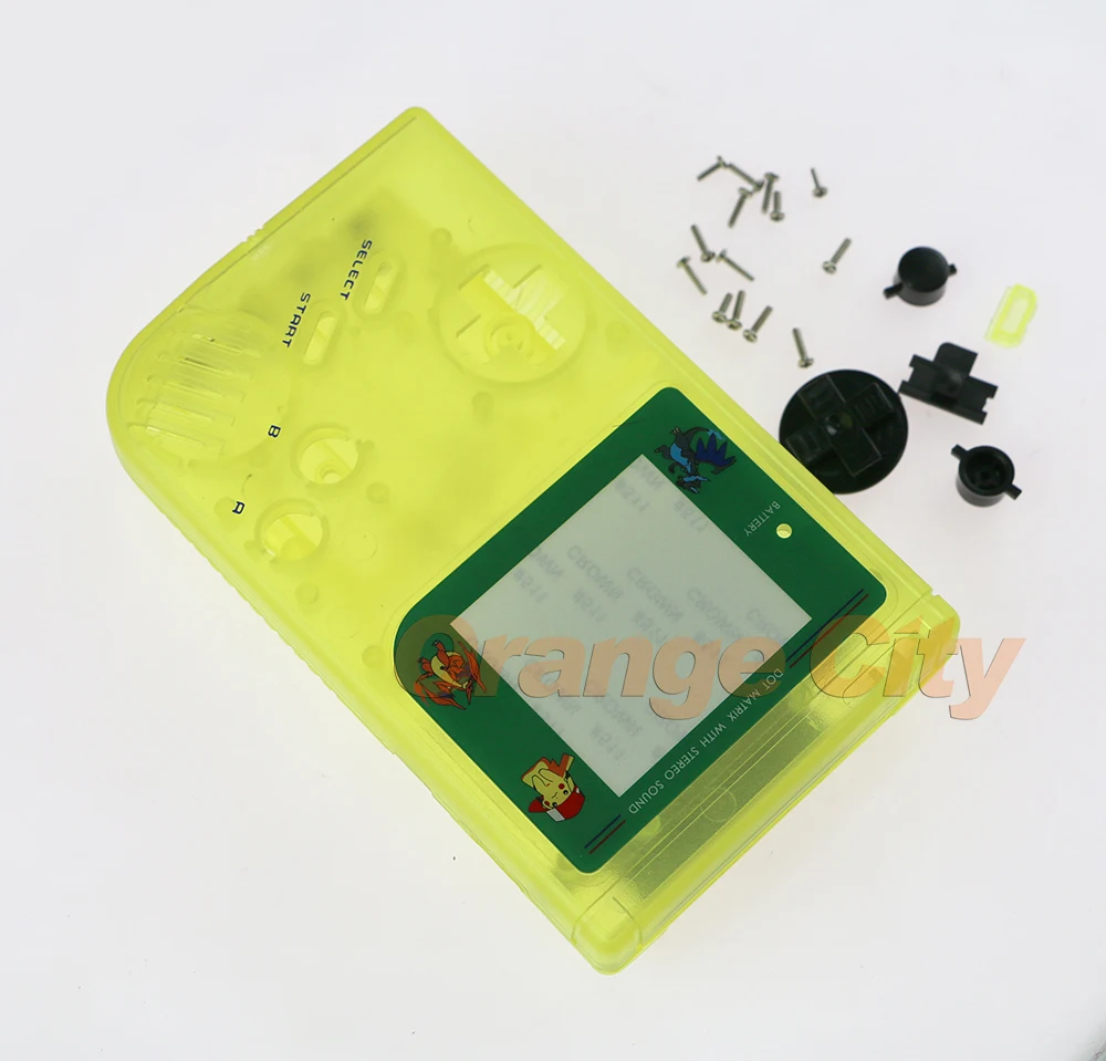 ChengChengDianWan 5 шт. пластиковый светящийся чехол с полным корпусом кнопками для GB DMG GBO