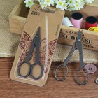 DONYAMY Популярные креативные винтажные титановые ножницы в стиле ретро, изысканные ручные ножницы с коротким ртом, домашние аксессуары, 1 шт., 9,9x4,6 см