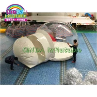 factory price igloo transparent pvc clear inflatable air dome bubble tent transparent bubble tent