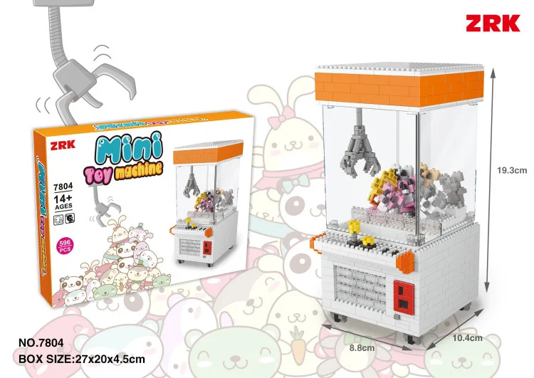 7804 without box ZRK 7807 Mary Super Mario Bros Brothers мини блоки brick Heads фигурка игрушки для детей 6+ лет 1686 шт - Цвет: 7804 without box