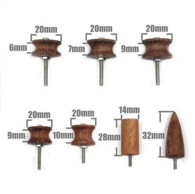 7 шт./компл. искусственная кожа резьба по дереву полировка краев инструменты для