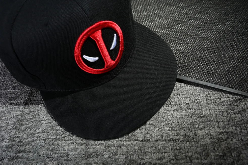 Аниме дэдпул вышивка хип-хоп Snapback шляпа хлопок Повседневная плоская бейсболка для мужчин и женщин Gorras Повседневная кость подарок на день рождения