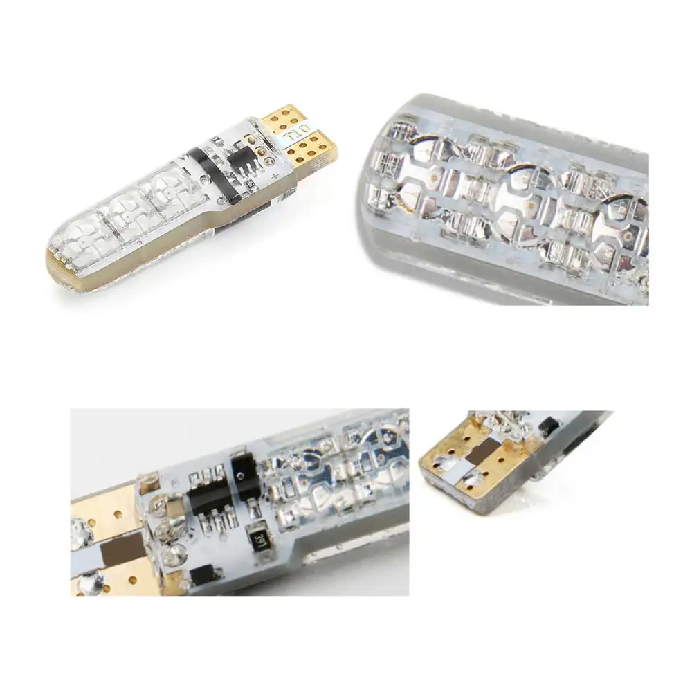 2 шт. T10 5050 автомобильный RGB светодиодный светильник W5W SMD многоцветный боковой светильник Автомобильная клиновидная лампа RGB светодиодный светильник с пультом дистанционного управления