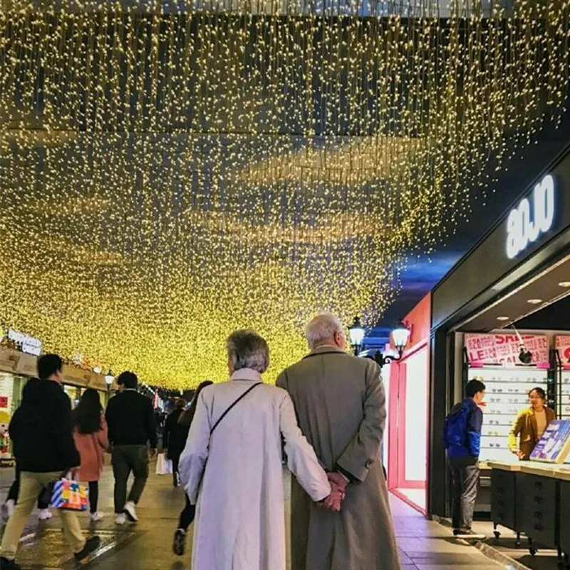 Рождественские Огни наружное украшение 4 метра Дроп 0 3 5 м led занавес сосулька